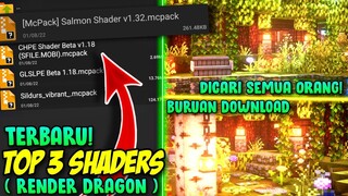 YES! TOP 3 SHADER MCPE 1.19 ( RENDER DRAGON ) - Shader for mcpe - mcpe shader 1.19 - #shaders