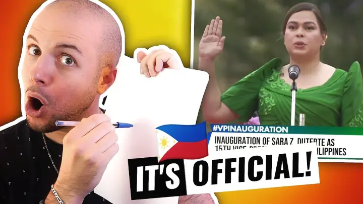 SARA DUTERTE is the 15TH VP of the PHILIPPINES | Inauguration | Oath Taking | HONEST REACTION