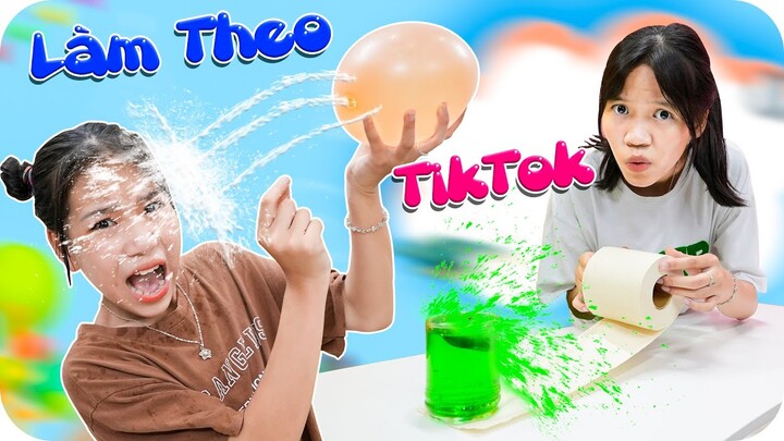 Thử Thách Làm Theo TikTok Bạn Dám Không ♥ Min Min TV Minh Khoa