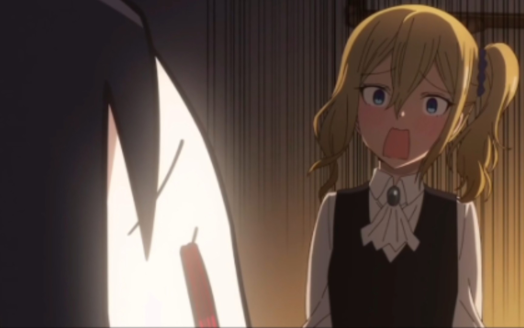 Ai Hayasaka was shocked when she stuck her tongue out for the first kiss~  - BiliBili