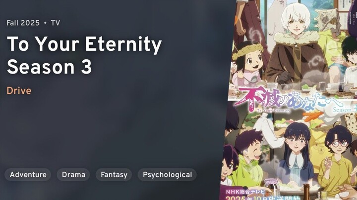 EP 1 - Fumetsu no Anata e Season 3 Sub Indo