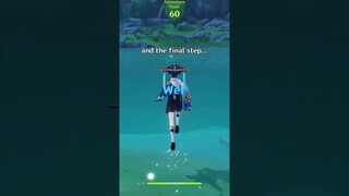 so I heard you wanna walk on water 🥸🤯 #shorts #genshinimpact #gameplay
