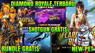 FREE FIRE!! BOCORAN SHOTGUN 2 M1887 RAPPER GRATIS, TOPUP BONUS PET TIGER, BUNDLE GRATIS FF MAX