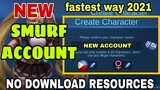 How to CREATE NEW ACCOUNT/SMURF ACCOUNT in Mobile Legends 2021 | Fast and Easy