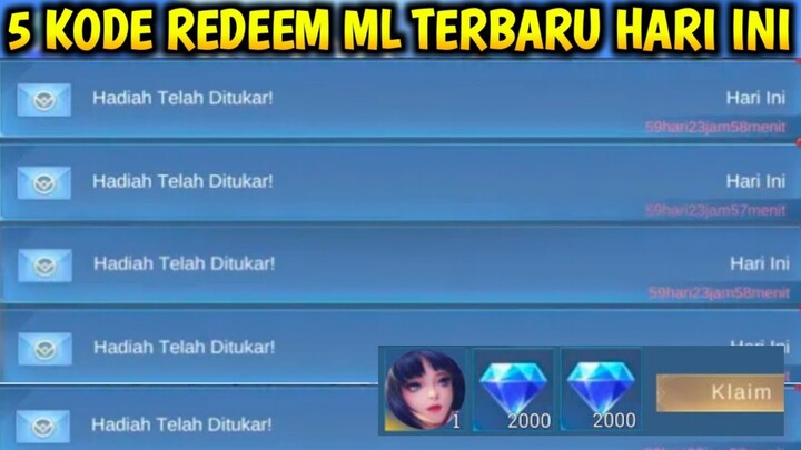 KODE REDEEM ML TERBARU HARI INI 2022 GRATIS DIAMOND SKIN FRAGMENT DLL JIKA HOKI MOBILE LEGEND