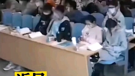 A social butterfly freshman walks into the wrong classroom and shouts as soon as he enters: “Teacher