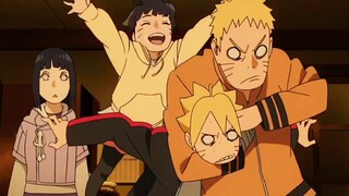 Naruto merayakan ulang tahun Himawari dan Boruto dan dicurigai sebagai klon bayangan