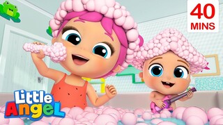 Bath song Pink Bubble Bath Party Songs | Nursery Rhymes