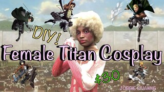 DIY FEMALE TITAN COSTUME FOR UNDER $30: BLACK GIRL COSPLAY