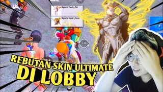 REBUTAN SKIN ULTIMATE MAJESTY CAVALRY DI LOBBY ?! NIAT MALAH REVIEW MALAH JADI BEGINI - PUBG MOBILE