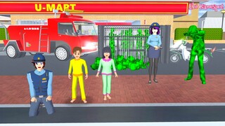 Yuta Mio Usir Zombie Pakai Mobil Pemadam Kebakaran - Sakura Takagi Bisa Kabur | Sakura Simulator