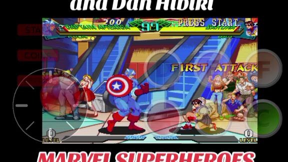 Marvel Superheroes vs Street Fighter : Captain America and Hulk vs Sakura and Dan