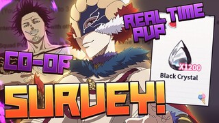 SURVEY FOR A MULTI IN BLACK CLOVER MOBILE BETA! COOP IN THE WORKS? | Rise of the Wizard King