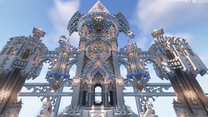 Hati eksplosif lima puluh juta kubus! Buka Testify dengan MC building? ? ? [Minecraft Building/Arcae