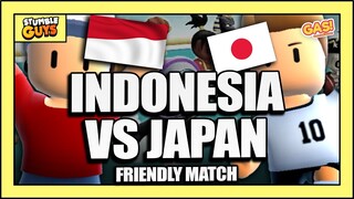 🇮🇩 INDONESIA VS JAPAN 🇯🇵 | FRIENDLY MATCH - STUMBLE GUYS Indonesia