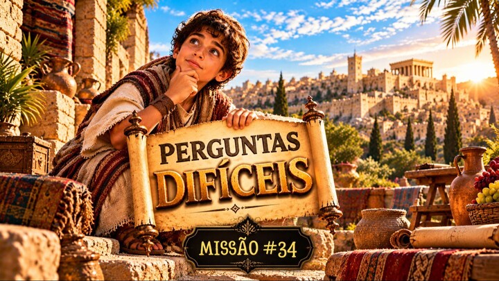 🔥 3 PERGUNTAS BÍBLICAS DIFÍCEIS! Quantas você consegue acertar? 😱 | Missão #34