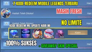 BURUAN! 7 KODE REDEEM ML TERBARU KODE REDEEM MOBILE LEGENDS HARI INI UPDATE JANUARI 2024