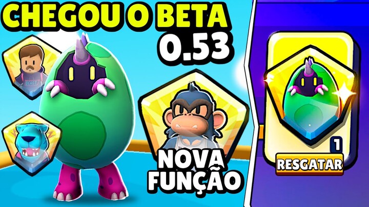 CHEGOU ATUALIZAÇÃO BETA ABERTO 0.53 + NOVA FUNÇÃO FRAGMENTOS + NOVAS SKINS - Stumble Guys