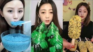 Thánh Ăn Đá Lạnh Như Ăn Kẹo Ngọt, Ăn Trái Cây Bộc Chocola - ASMR Ice Crunchy Eating sound#46