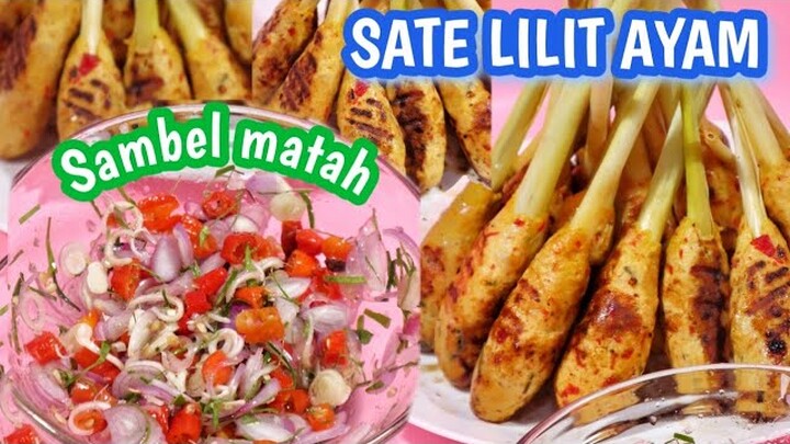Resep SATE LILIT AYAM SAMBAL MATAH KHAS BALI ALA DHASILFA RADITYA