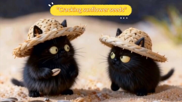 "Cracking sunflower seeds"