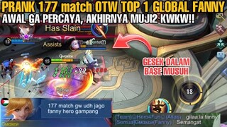 177 MATCH GW UDAH JAGO FANNY, FANNY HERO GAMPANG KWKW!! PRANK FANNY NGESOT