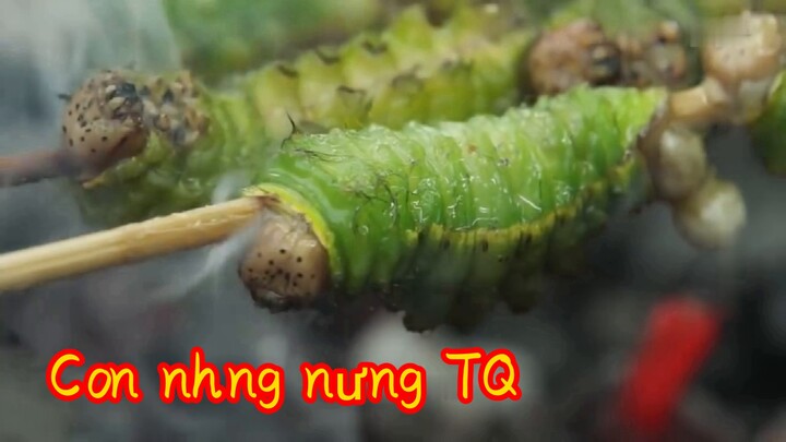 Makanan gelap: Ulat Sutra Panggang