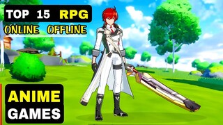 Top 15 Best RPG ANIME games on Mobile 2023 (Action Hack & slash game 2023 Turn based Anime Game)