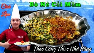 Mẹo làm món " Bò Né Cải Mầm - cực kỳ đơn giản