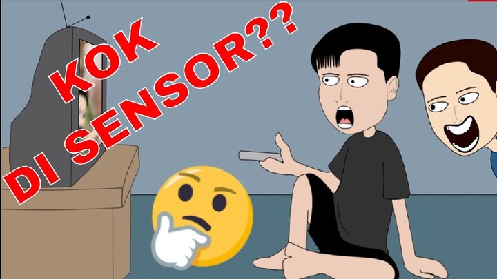 Sensor TV gini amat ya, Pent*l Sapi disensor!!