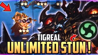 TIGREAL ELEMENTALIST❗ UDAH KUAT + UNLIMITED STUN ! COMBO MAGIC CHESS MOBILE LEGENDS 2024