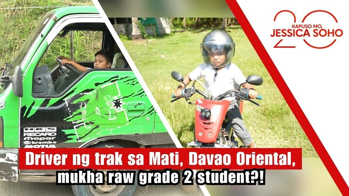 Driver ng trak sa Mati, Davao Oriental, mukha raw grade 2 student?! | Kapuso Mo, Jessica Soho