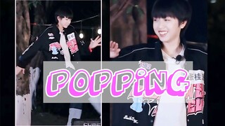 Zhang Guiyuan casually does some popping dance