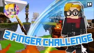 2 Finger PVP Challenge in bedwars (Blockman Go)