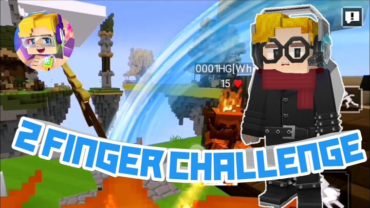 2 Finger PVP Challenge in bedwars (Blockman Go)