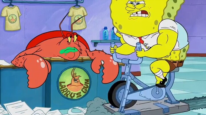 Little Sponge can become a man with eight abdominal muscles as long as he exercises in the Shrimp Ki