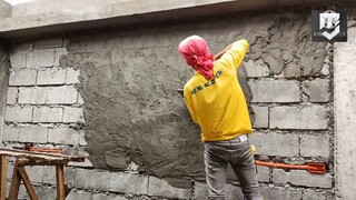 Cement Plastering / Wall Finishing | House Construction 101 | Satisfying Videos | Time Lapse Video