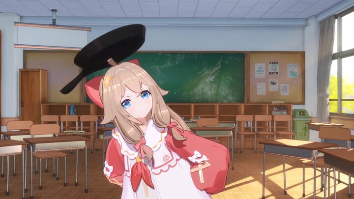 The most ahoge ever? It can be fried, stir-fried, or even used as a wok! The kids next door are cryi