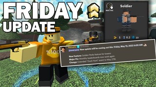 FRIDAY UPDATE GOLDEN PERK | TDS