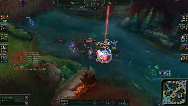 PRO IRELIA Solo Full Team and Gets Penta! Leauge of Legends