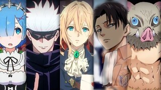 (4.6 million views on YouTube) 99 anime theme song OPs quickly spliced together