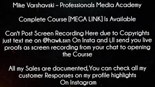 Mike Varshavski Course Professionals Media Academy download