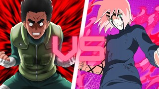 SAKURA HARUNO VS ROCK LEE: COMBATE ÉPICO