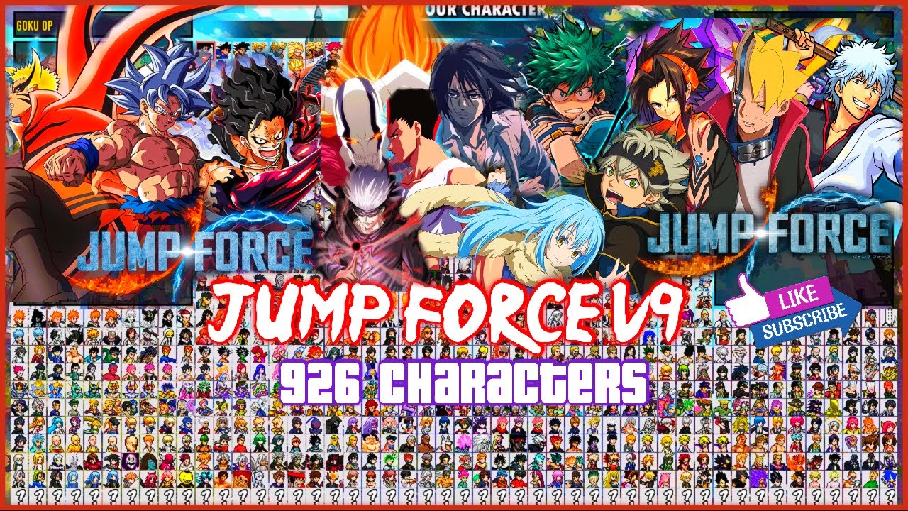 NEW Jump Force Mugen Apk Anime Crossover Dublado For Android with 80+  Characters! - BiliBili