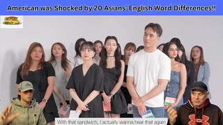 Two AMERICANS REACT to American was Shocked by 20 Asians' English Word Differences!!