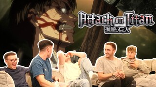 CRAZIEST CLIFFHANGER EVER..Anime HATERS Watch Attack on Titan 1x23-24 | Reaction/Review