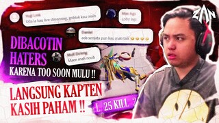 Dibacotin Haters Karena TooSoon Mulu, Langsung Kapten Kasih Paham !! | PUBG Mobile Indonesia