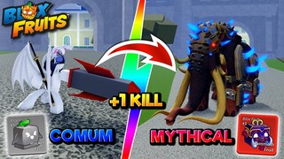 A CADA PVP EU AUMENTO A RARIDADE DA FRUTA NO BLOX FRUITS 😱💥