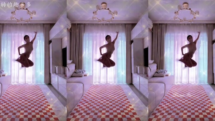 跳一支很超前的卡带舞，展示完美的空中体操。