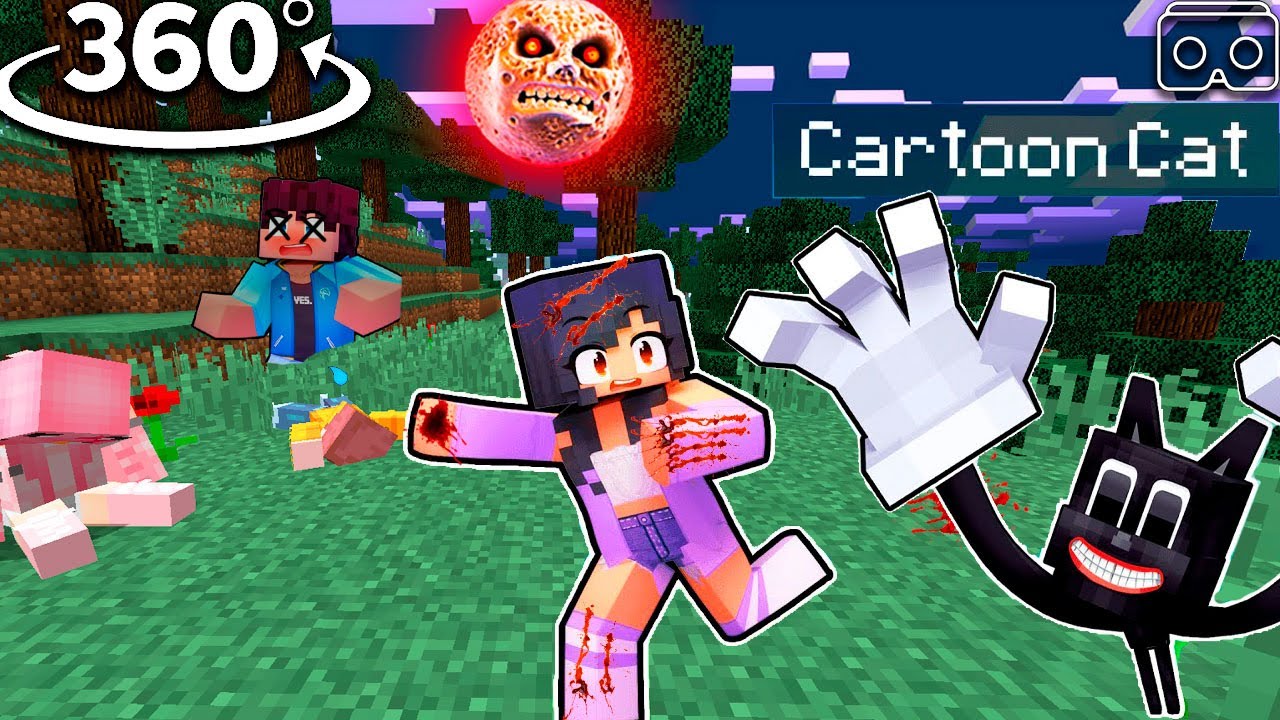 Aphmau saving friends from SONIC.EXE in Minecraft 360° - BiliBili